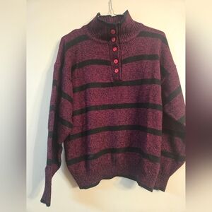 90’s Ricki Division of Miss Erika Pullover Sweater With Adjustable Neckline
